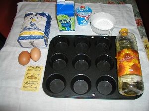 Malinové muffins